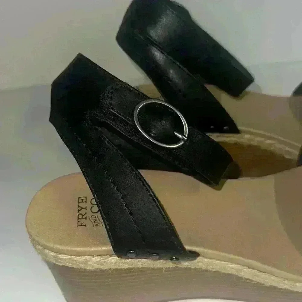 Frye and Co Women’s livia wedge sandals 10M - Picture 4 of 8